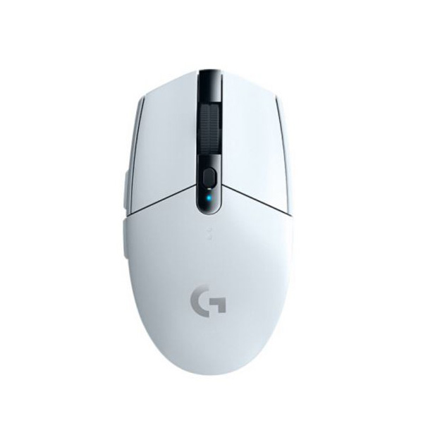 Chuột không dây Logitech G304 Lightspeed Wireless White mặt trên