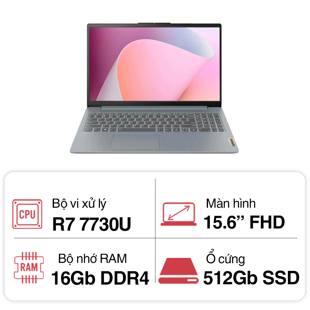 Laptop Lenovo IdeaPad Slim 3 15ABR8 82XM00EHVN ảnh 1