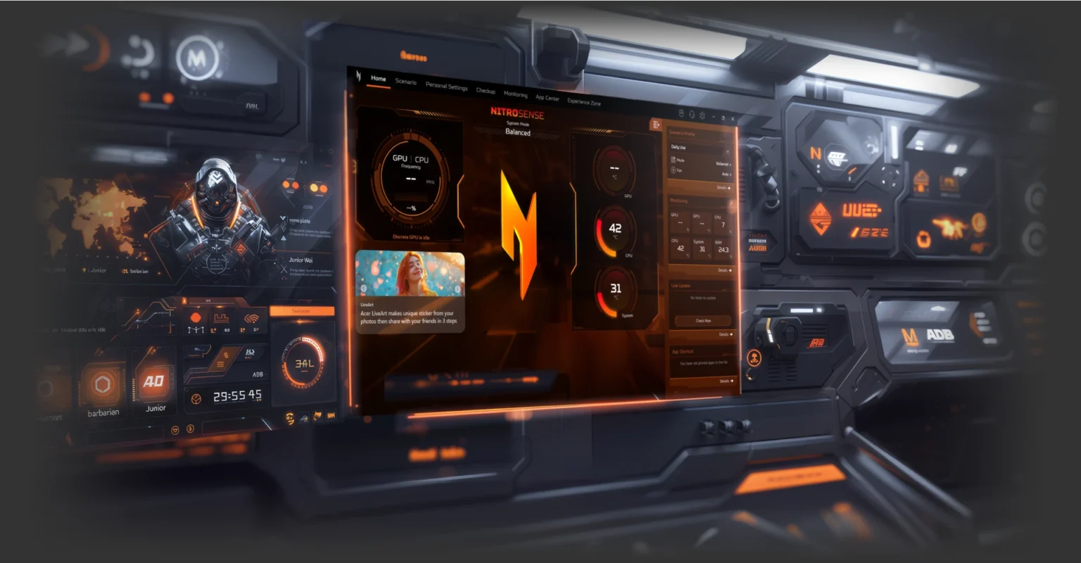 Laptop Gaming Acer Nitro V 15 ProPanel ANV15-52-72BM NH.QZ9SV.004 (Core i7 13620H | RTX 5050 | 16GB | 512GB | 15.6inch FHD 180Hz | Win 11 | Đen) ảnh 2