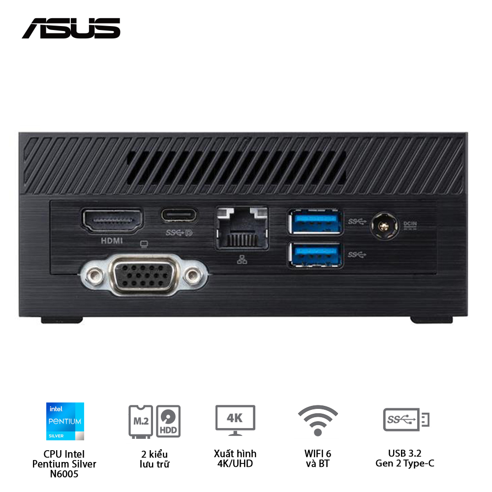 Mini PC ASUS PN41-BBP098MV (90MR00I3-M00980) ảnh 2