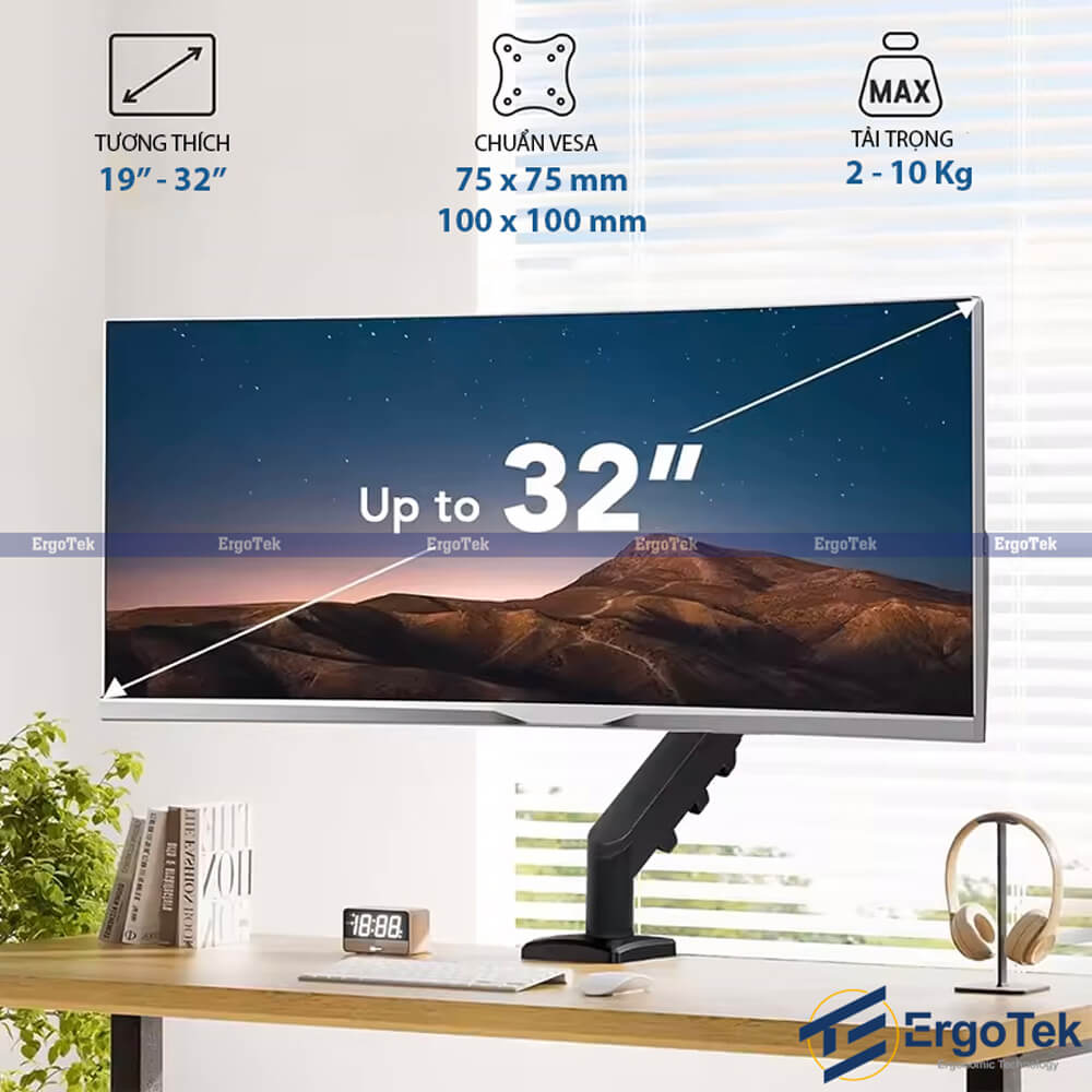 Giá treo màn Ergotek EZ90 Pro (19 INCH - 32 INCH) ẢNH 1