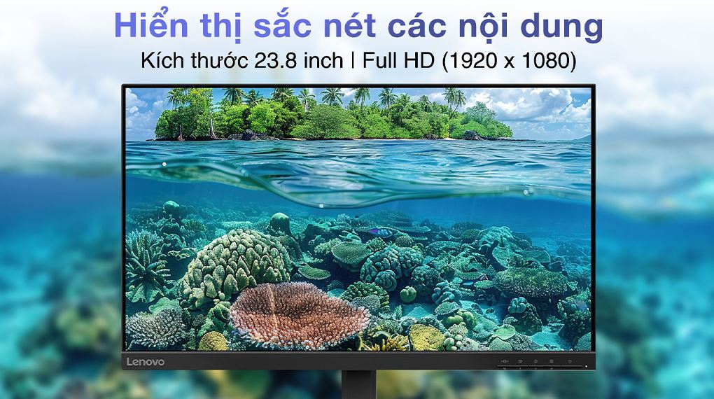 Màn hình Lenovo L24-4e 68C2KAC1VN Grey (23.8Inch/ Full HD/ 4ms/ 100HZ/ 250cd/m2/ IPS) ảnh 3