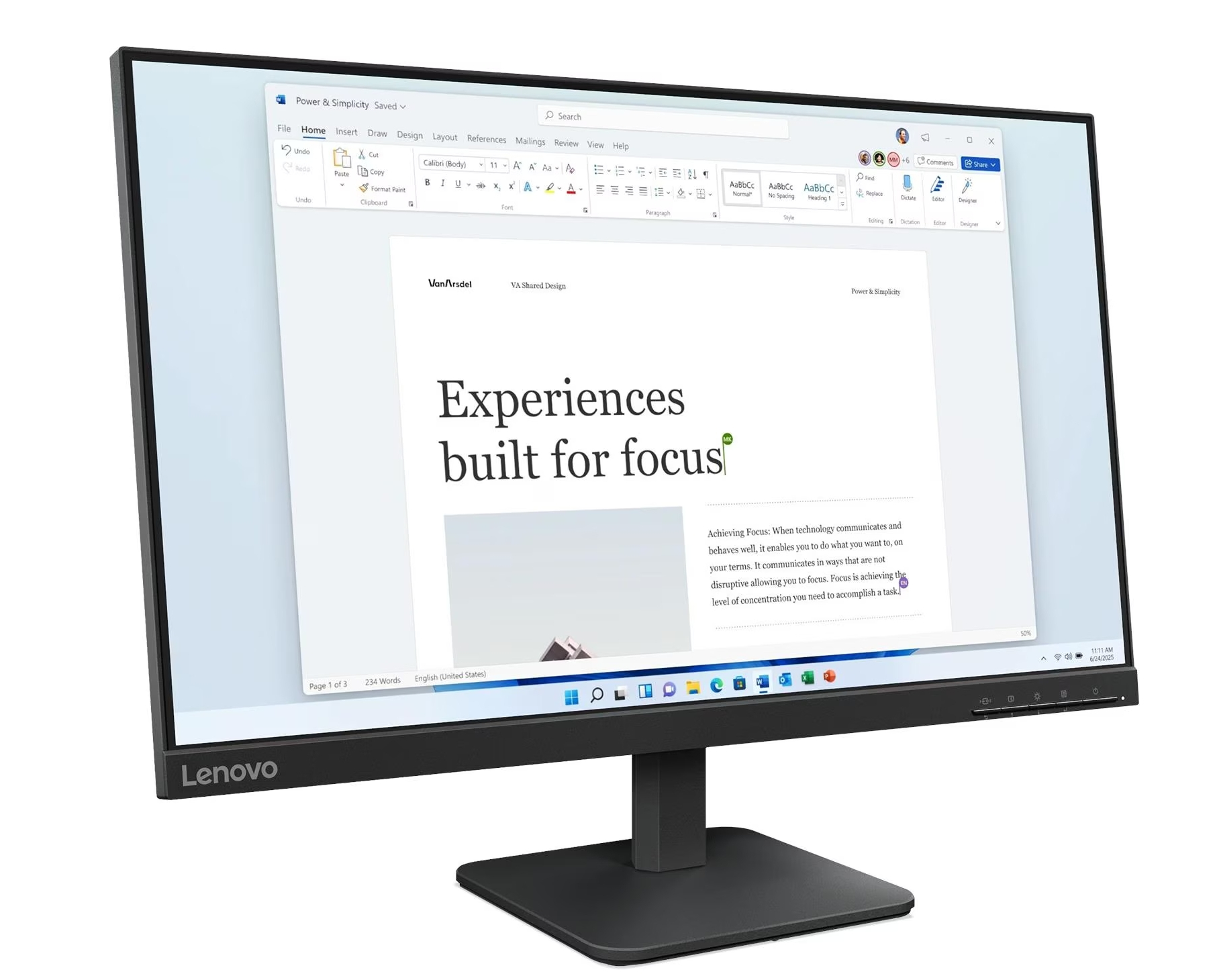 Màn hình Lenovo L24-4e 68C2KAC1VN Grey (23.8Inch/ Full HD/ 4ms/ 100HZ/ 250cd/m2/ IPS) ảnh 1
