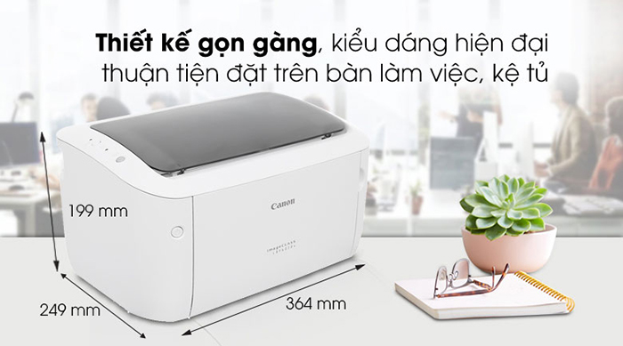 Máy in laser đen trắng Canon LBP6018W ảnh 1