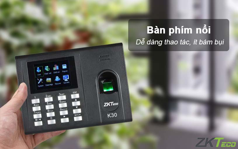 Máy chấm công ZK Teco K30 ảnh 1