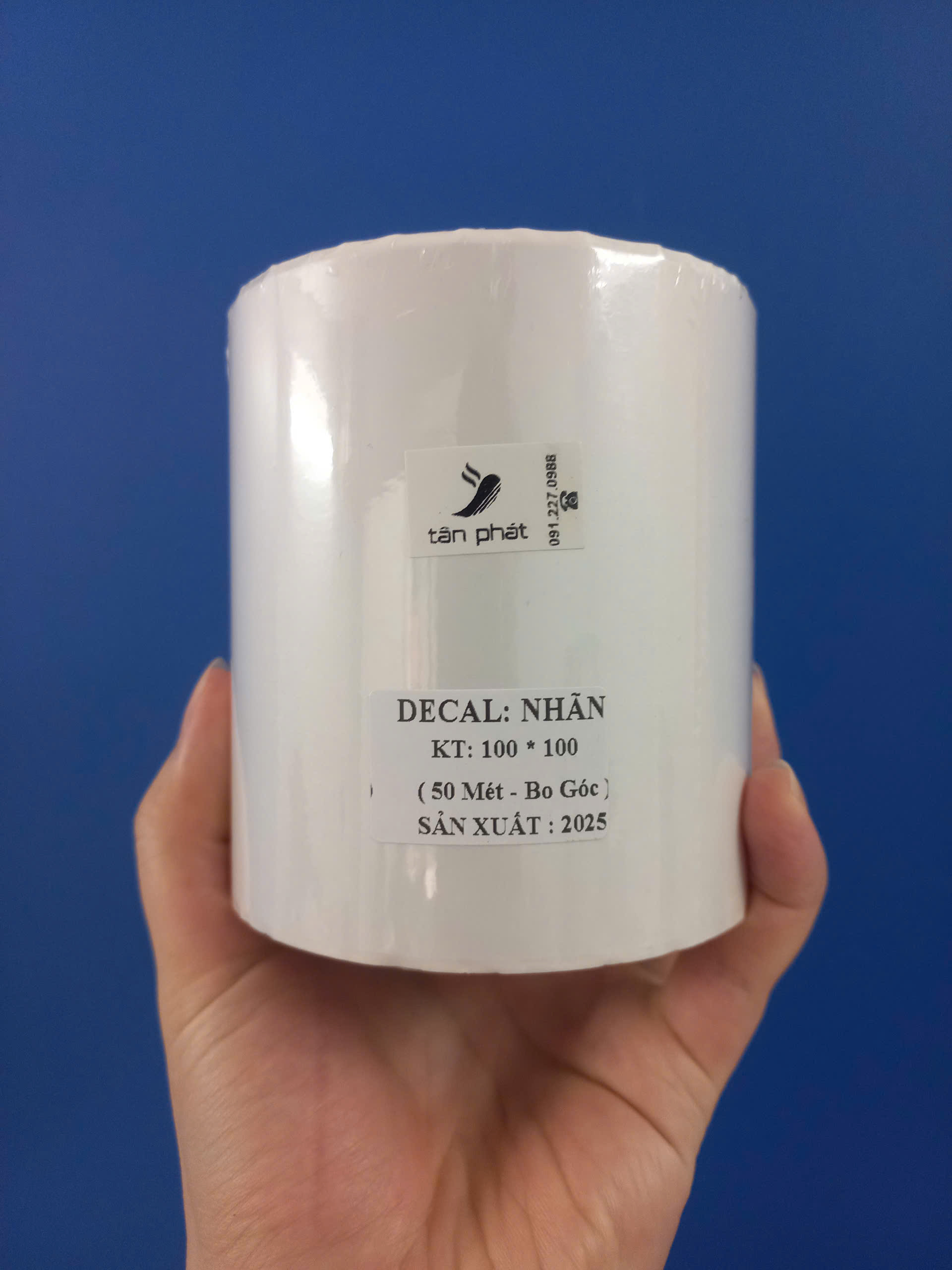 Giấy in mã vạch 1 tem 100x100x50M ảnh 1