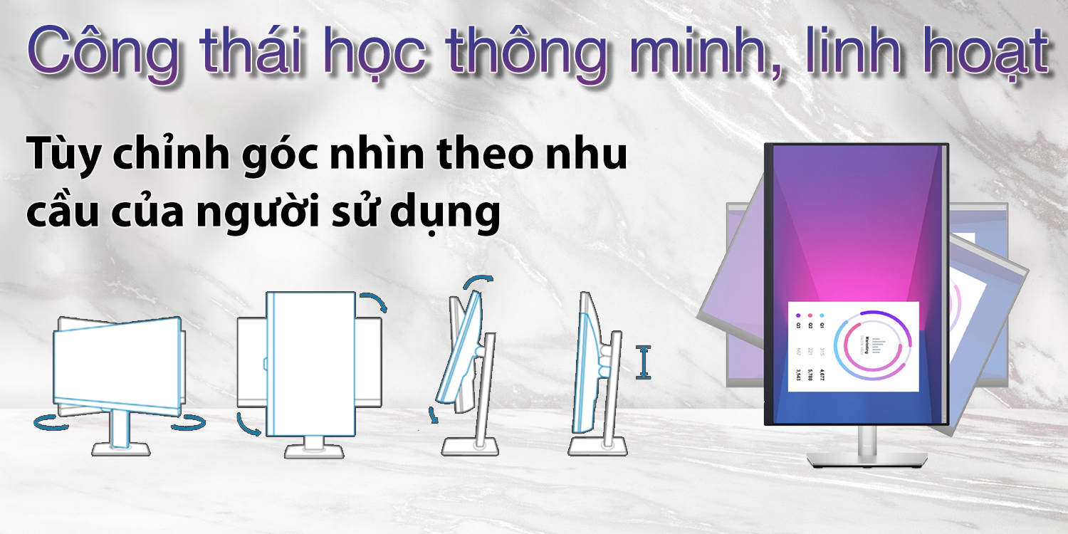 Màn hình Dell P2423 24inch WUXGA IPS - hình 5