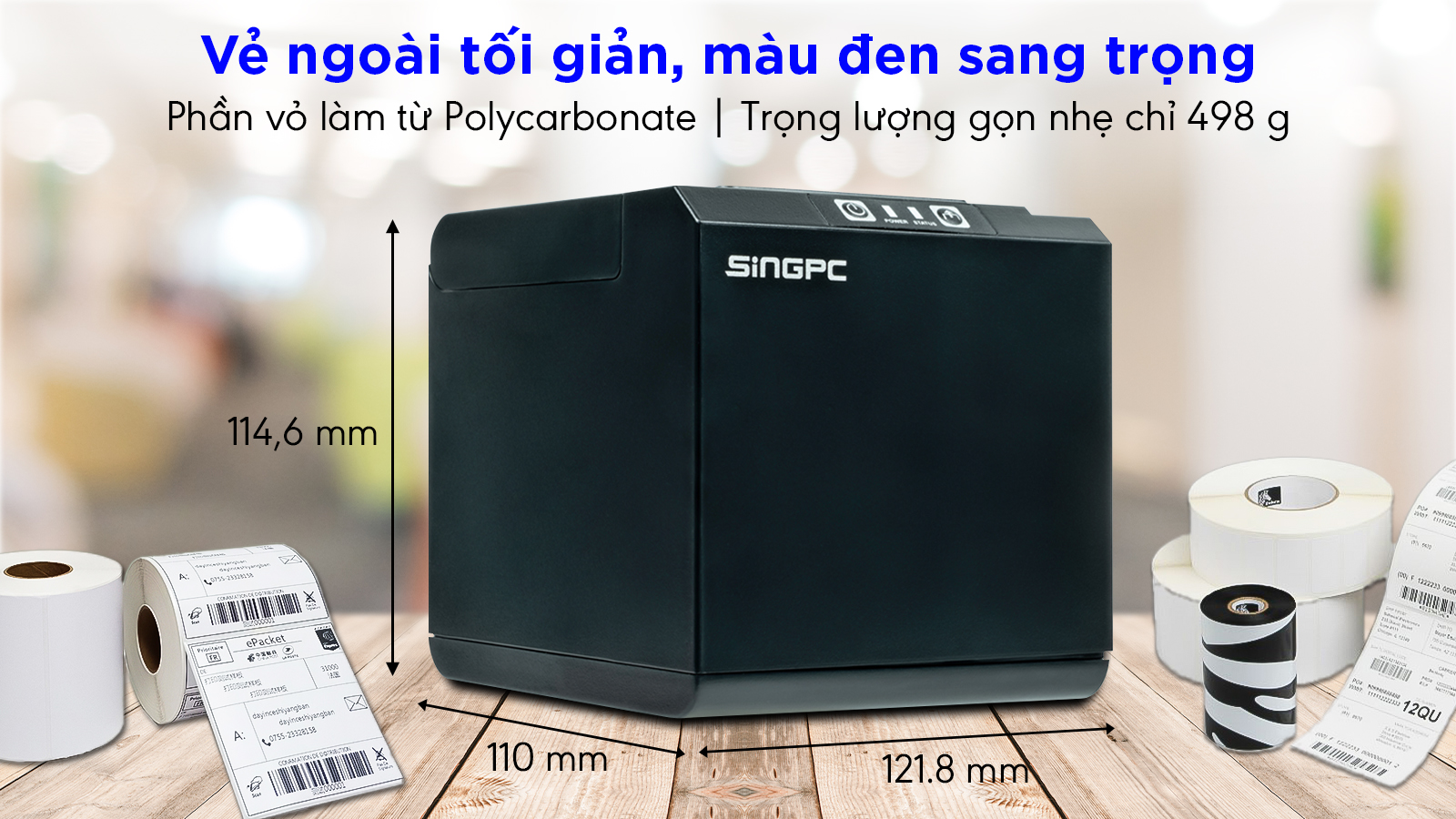 Máy in hóa đơn SingPC Print-211 (In nhiệt/ K58) ảnh 2