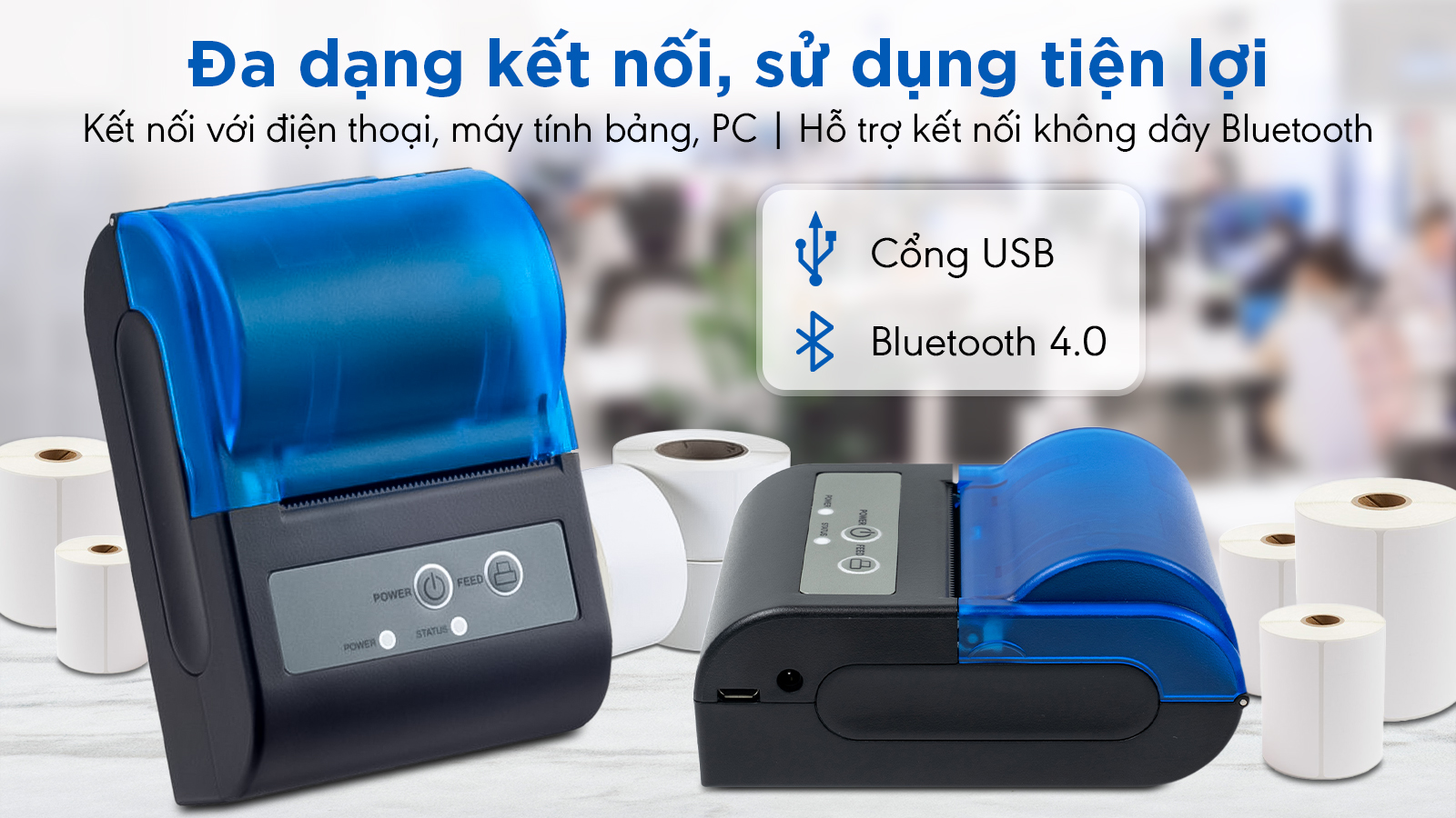 Máy in hóa đơn SingPC Print-M103 (In nhiệt/ K58) ảnh 3