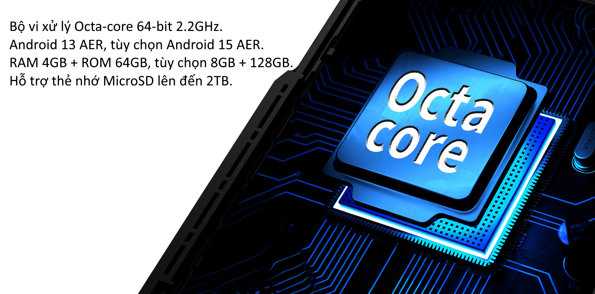M&aacute;y kiểm kho iData T3 Pro Wi-Fi 5, Bluetooth 5.2 v&agrave; mạng 4G LTE.