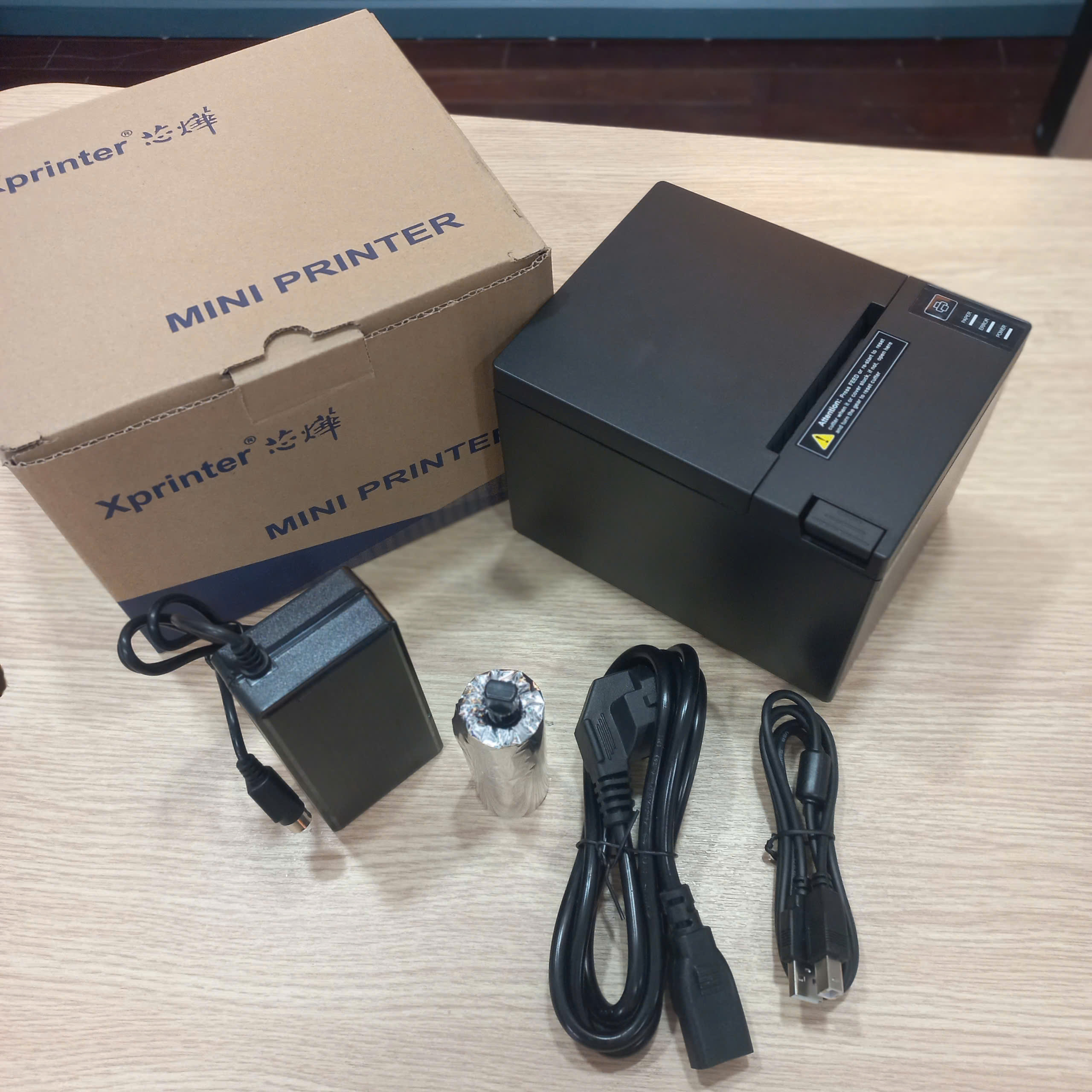 Máy in hóa đơn Xprinter XP-Q807K-UW – Kết nối USB + WiFi tiện lợi ảnh 2