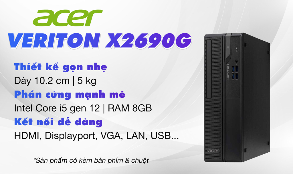 PC ACER VERITON X2690G I5-12400 HÌNH 1