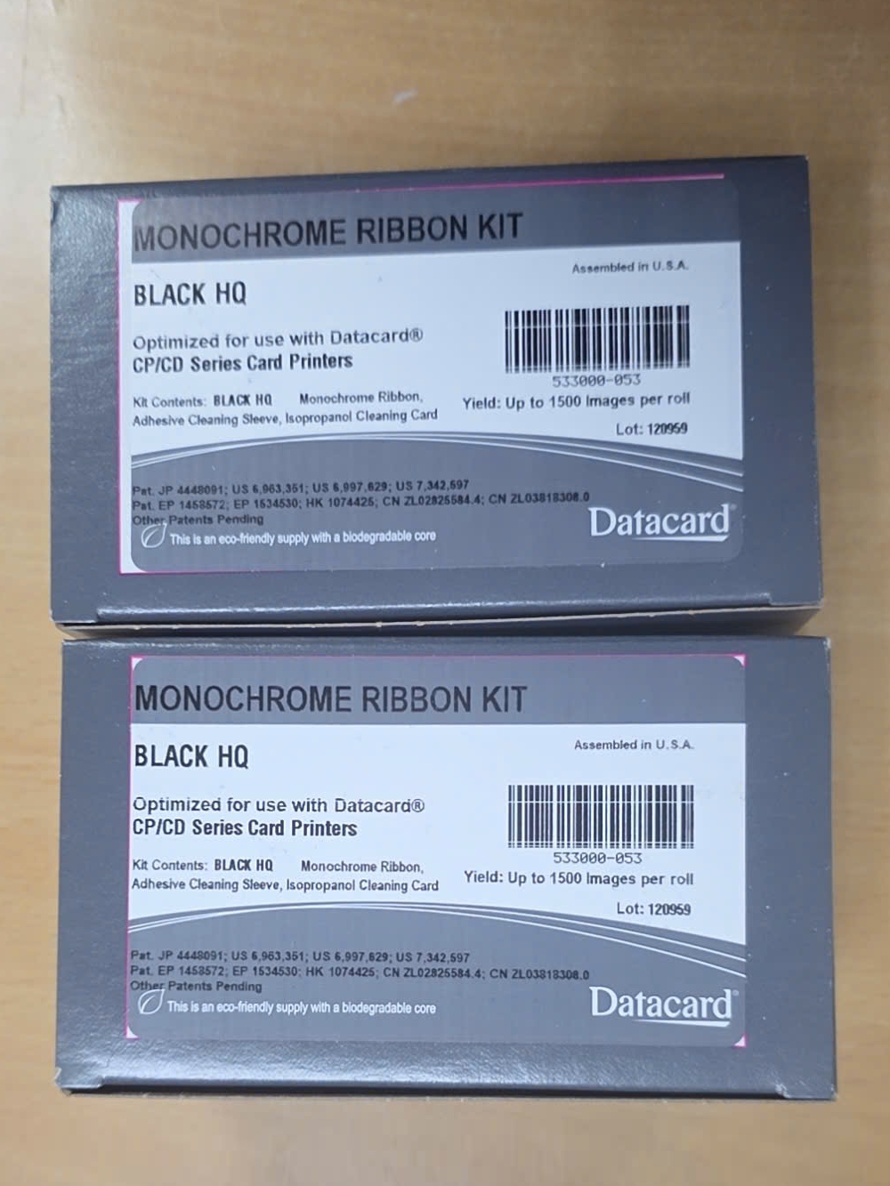 Ribbon mực đen Datacard 533000-053 (1500 thẻ) - dùng cho các máy CD, CP series