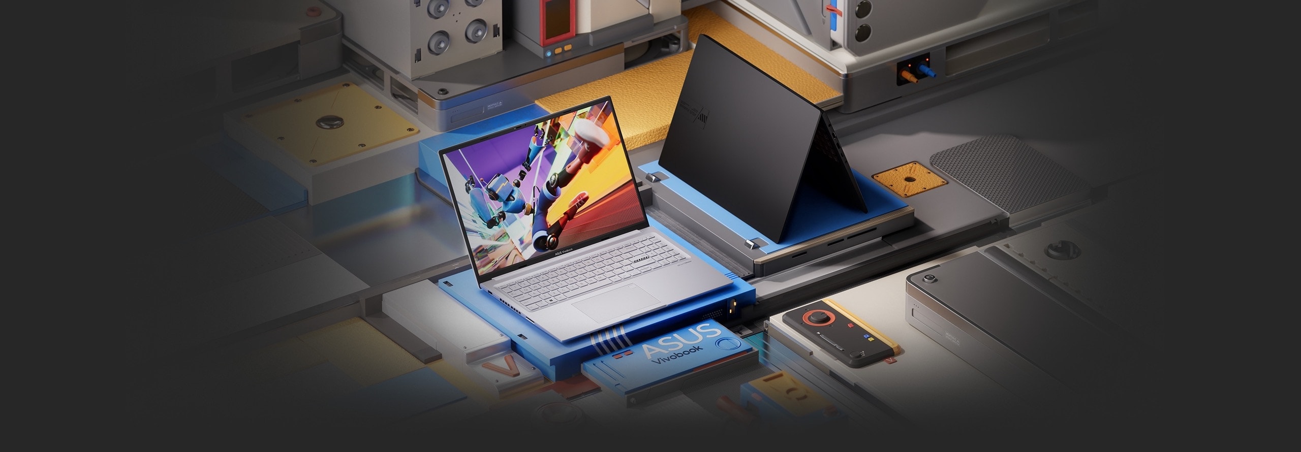 Laptop Asus Gaming Vivobook 16X K3605VC-RP491W (i7 13620H/ 16GB/ 512GB SSD/ RTX 3050 4GB/ 16 inch WUXGA/ 144Hz/ Win11/ Black/ Vỏ nhôm) ảnh 1