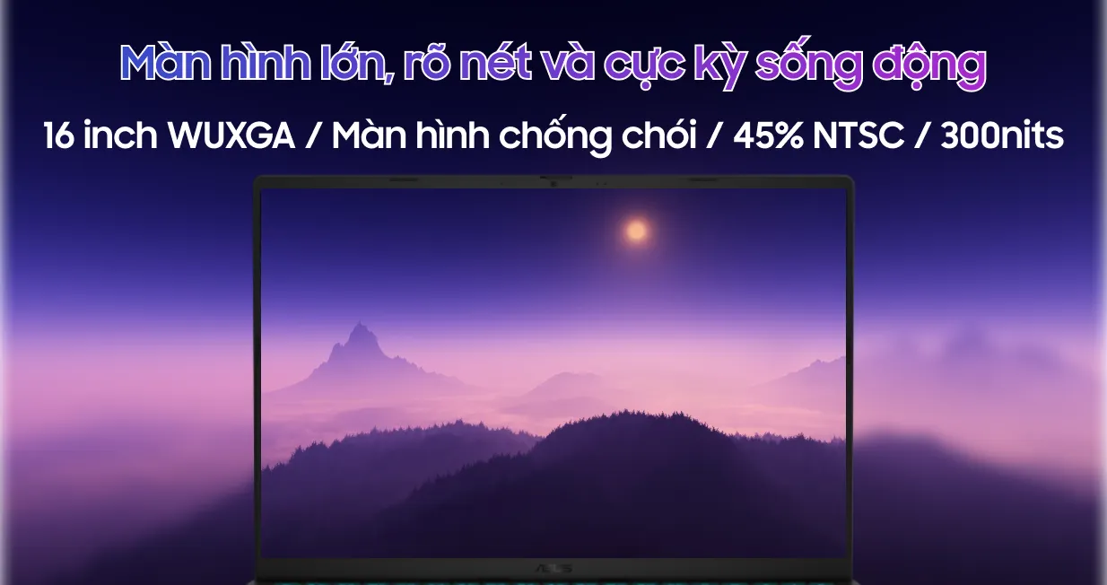 Laptop Asus Gaming Vivobook V3607VH-RP025W (Core 7 240H/ 16GB/ 512GB SSD/ RTX 5050 8GB/ 16 inch WUXGA/ 144Hz/ Win11/ Black) ảnh 3