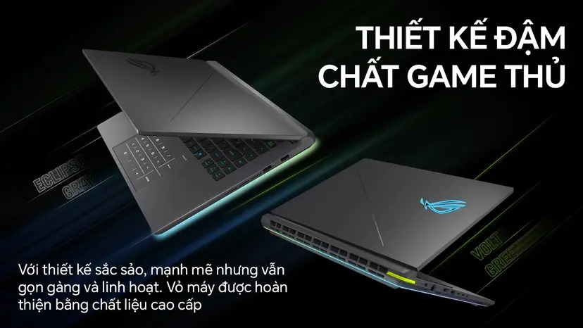 Laptop Asus Gaming ROG Strix G16 G615LR-S5238W (Ultra 7 255HX/ 32GB/ 1TB SSD/ RTX 5070Ti 12GB/ 16 inch 2.5K/ 240Hz/ Win11/ Grey/ Vỏ nhôm) ảnh 1