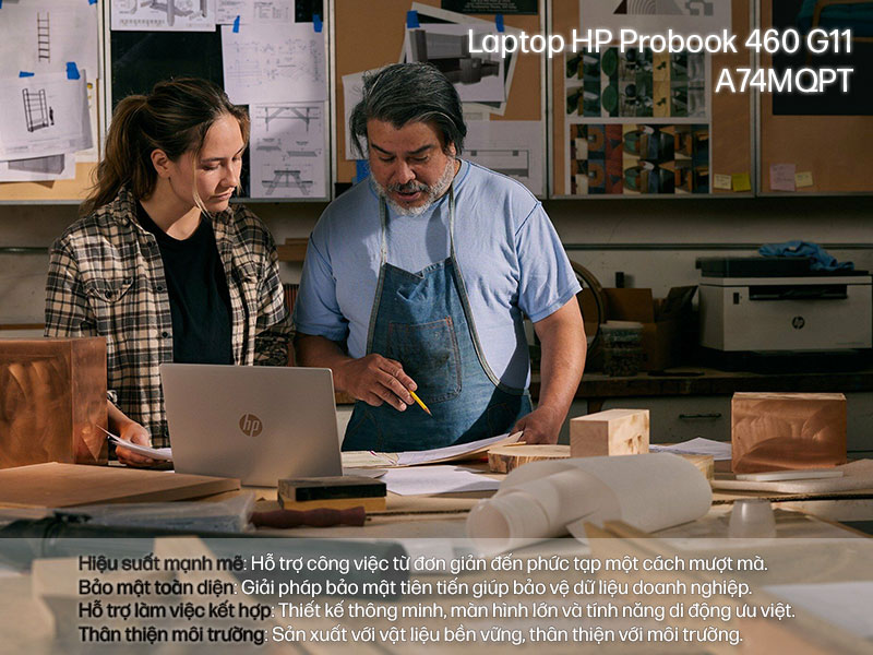Laptop HP ProBook 460 G11 A74MQPT (Ultra 5 125H/ 16GB/ 512GB SSD/ 16 inch WUXGA Touch/ Win11/ Silver/ Vỏ nhôm) ảnh 1