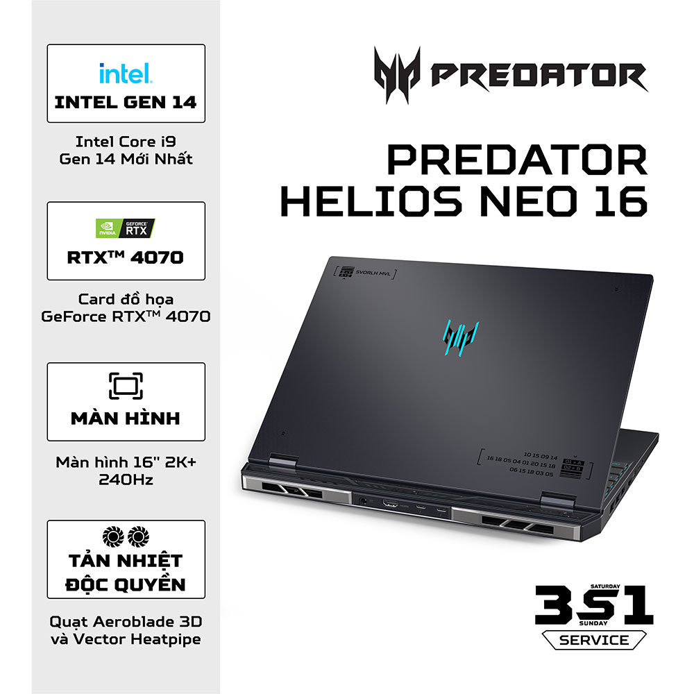 Laptop Acer Predator Helios Neo 16 PHN16-72-950P NH.QNMSV.001 ảnh 1