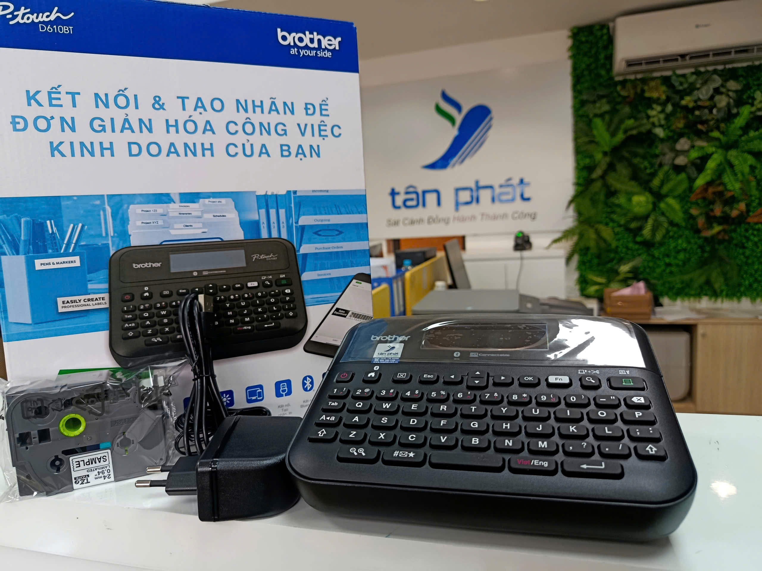 M&aacute;y in nh&atilde;n Brother PT-D610BT (USB+Bluetooth)