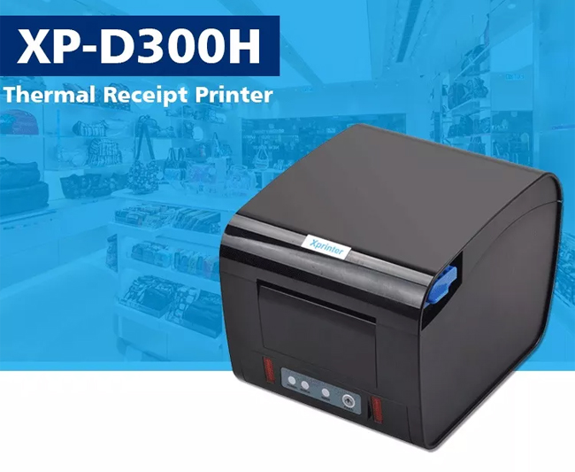 Máy in order bếp tốc độ cao 80mm Xprinter XP-D300H (USB+LAN+RS232) ảnh 1