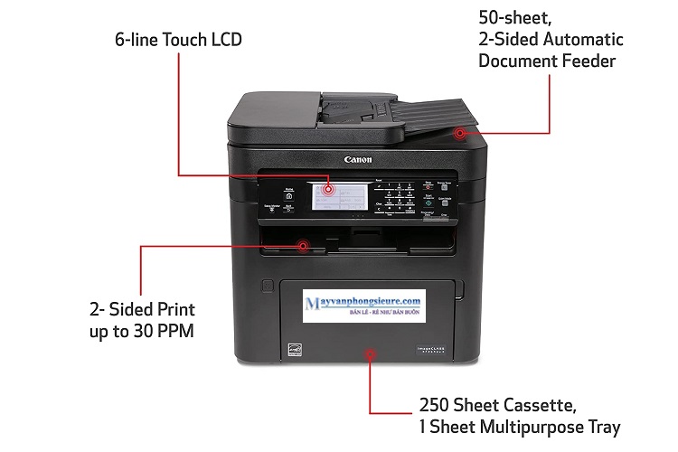 Máy in laser đen trắng Canon Đa chức năng MF266DN II ảnh 2