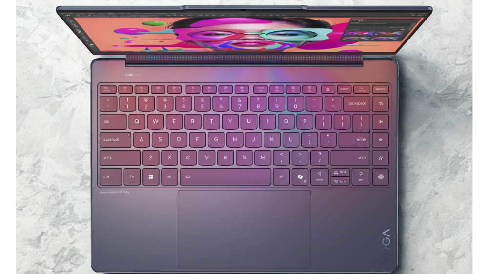 Laptop Lenovo Yoga 9 2-in-1 14ILL10 83LC002LVN OLED (Ultra 7 258V/ 32GB/ 1TB SSD/ 14 inch 4K WQUXGA Touch/ Win 11/ Office/ Vỏ nhôm/ USB-C + Bao da/ Pen/ 3Y) ảnh 3