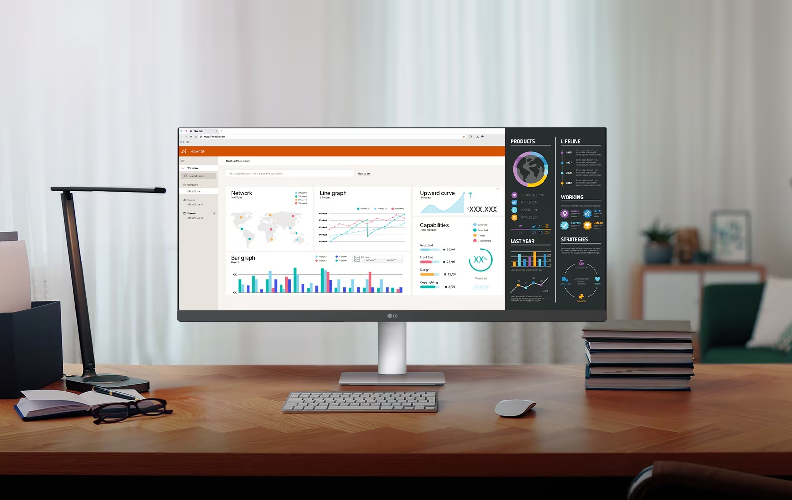 Màn hình ultrawide LG 29U531A-W Trắng (29Inch/ WFHD (2560x1080)/ 5ms/ 100HZ/ 250cd/m2/ IPS/ Tích hợp Loa/ USB Type-C) ảnh 1