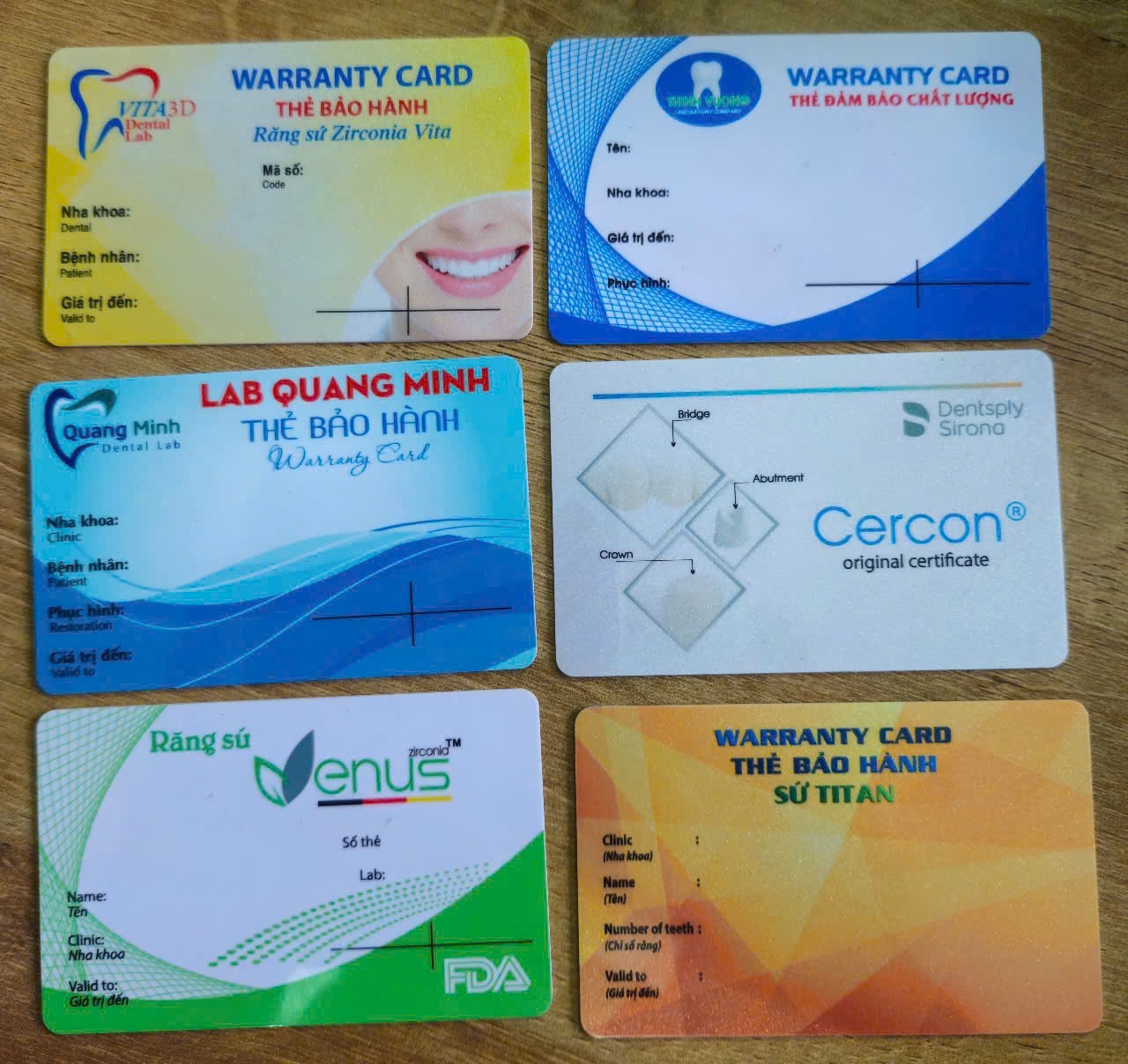 Mẫu thẻ in thực tế từ máy hiti CS200e