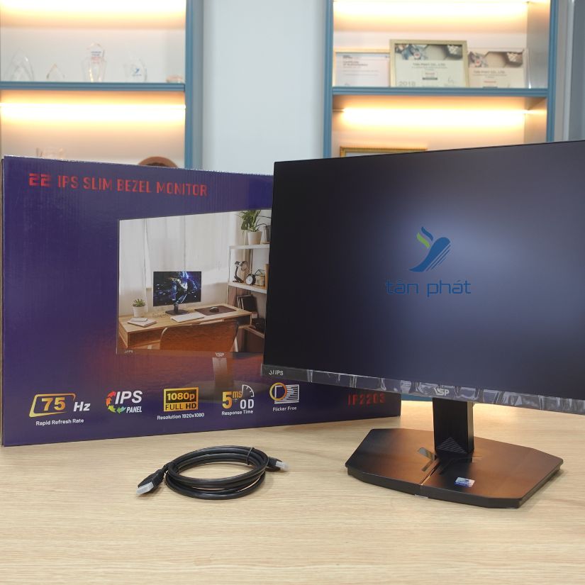 Màn hình VSP IP2203H (21.45 INCH/FHD/IPS/75HZ/5MS/BLACK) ảnh 1