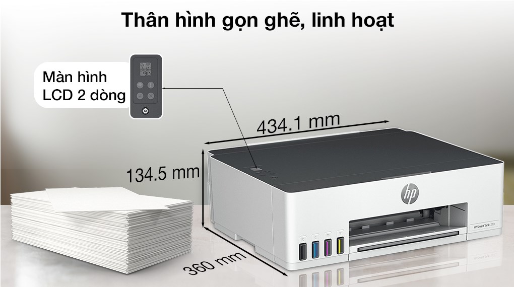 Máy in phun màu HP 210 (3D4L3A) ảnh 3