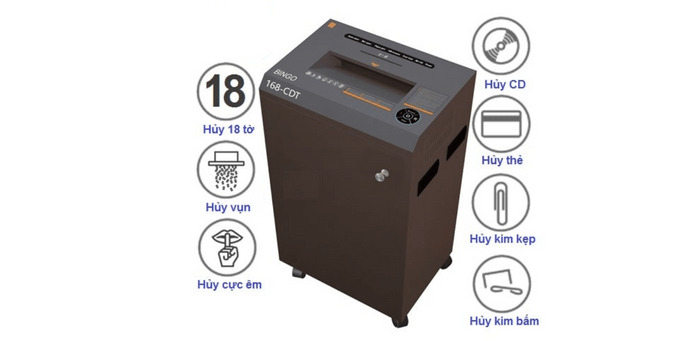 Máy hủy giấy BINGO 168-CDT ảnh 3