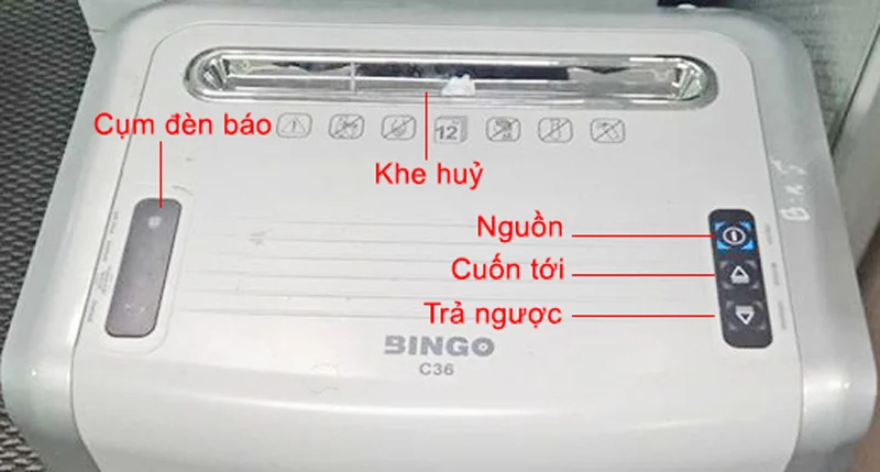 Máy hủy giấy Bingo C36 ảnh 2