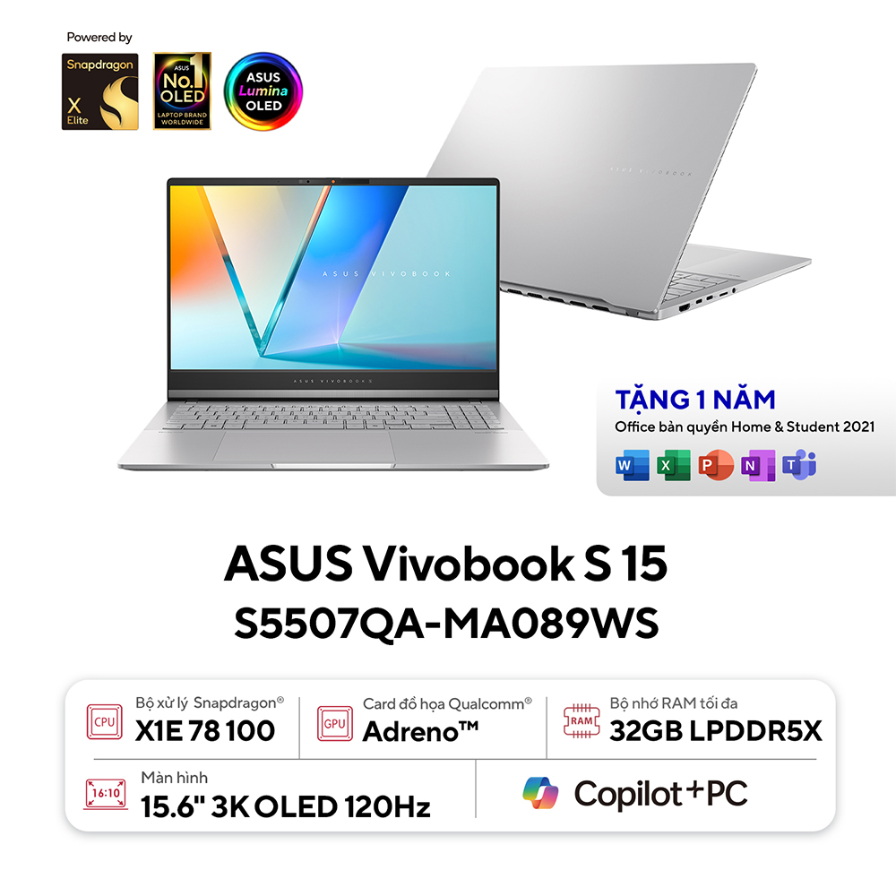 Laptop Asus Vivobook S 15 S5507QA-MA089WS ảnh 1