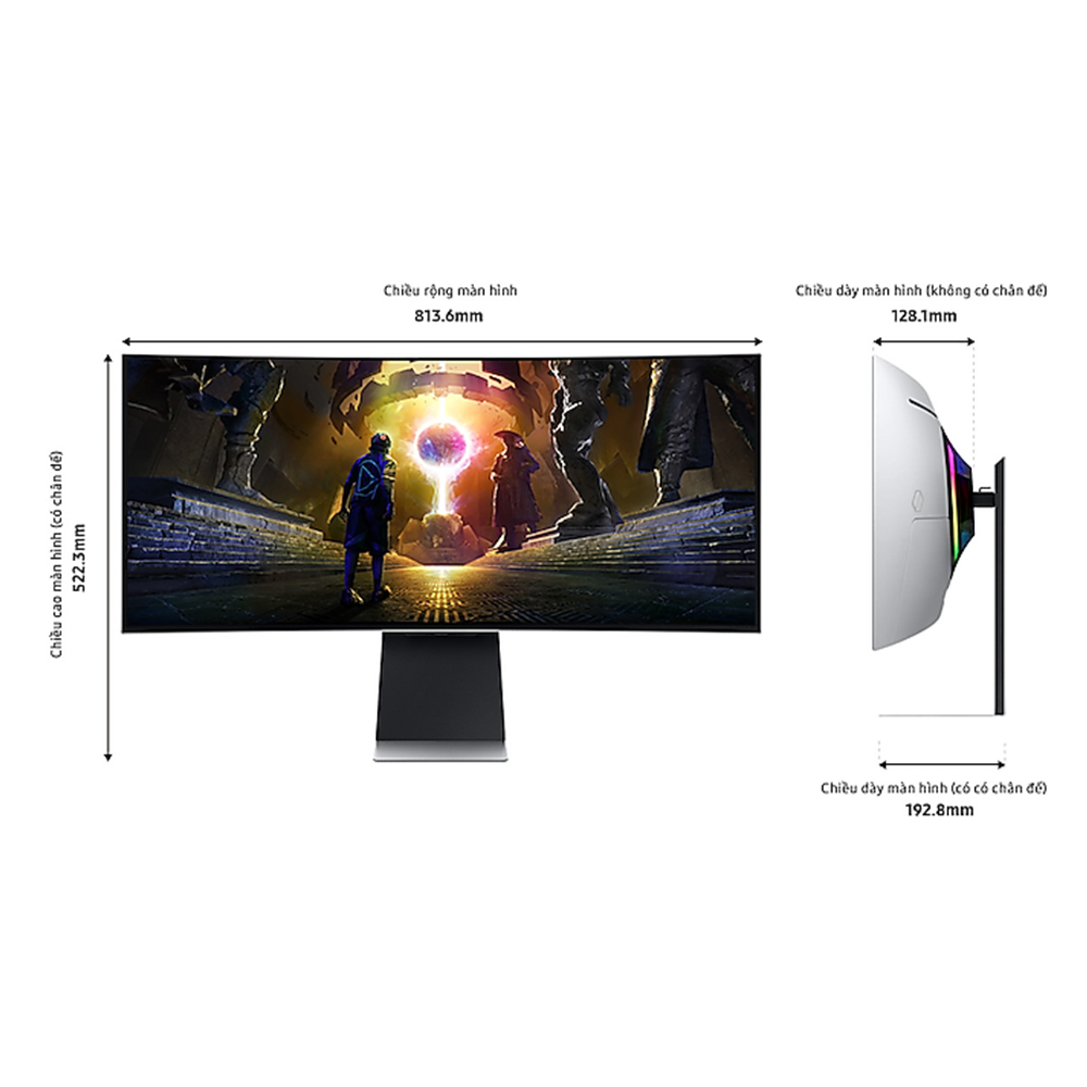 Màn Hình Gaming SAMSUNG Odyssey OLED G8 G85SD LS34DG850SEXXV ảnh 3
