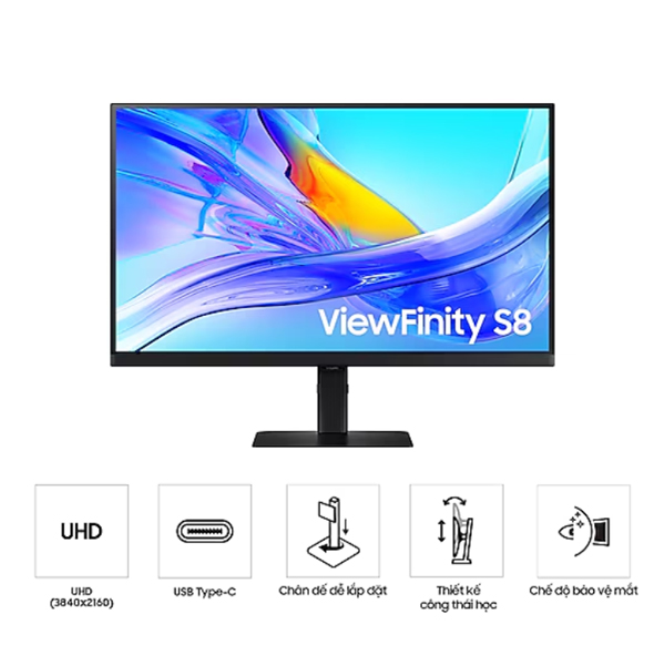 Màn hình đồ họa Samsung ViewFinity LS27D804UAEXXV ảnh 1