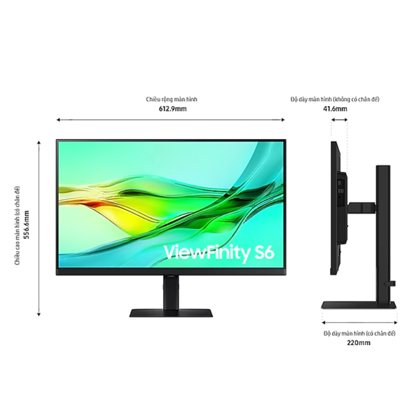 Màn hình đồ họa Samsung ViewFinity LS27D604UAEXXV ảnh 2