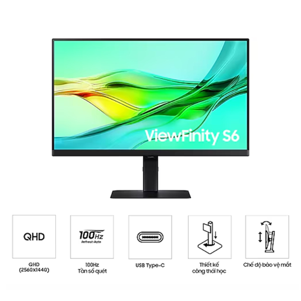 Màn hình đồ họa Samsung ViewFinity LS27D604UAEXXV ảnh 1