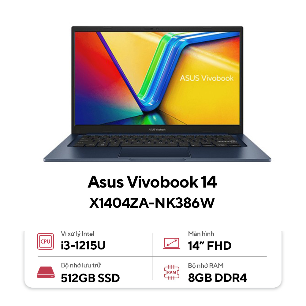 Laptop Asus Vivobook 14 X1404ZA-NK386W ảnh 1