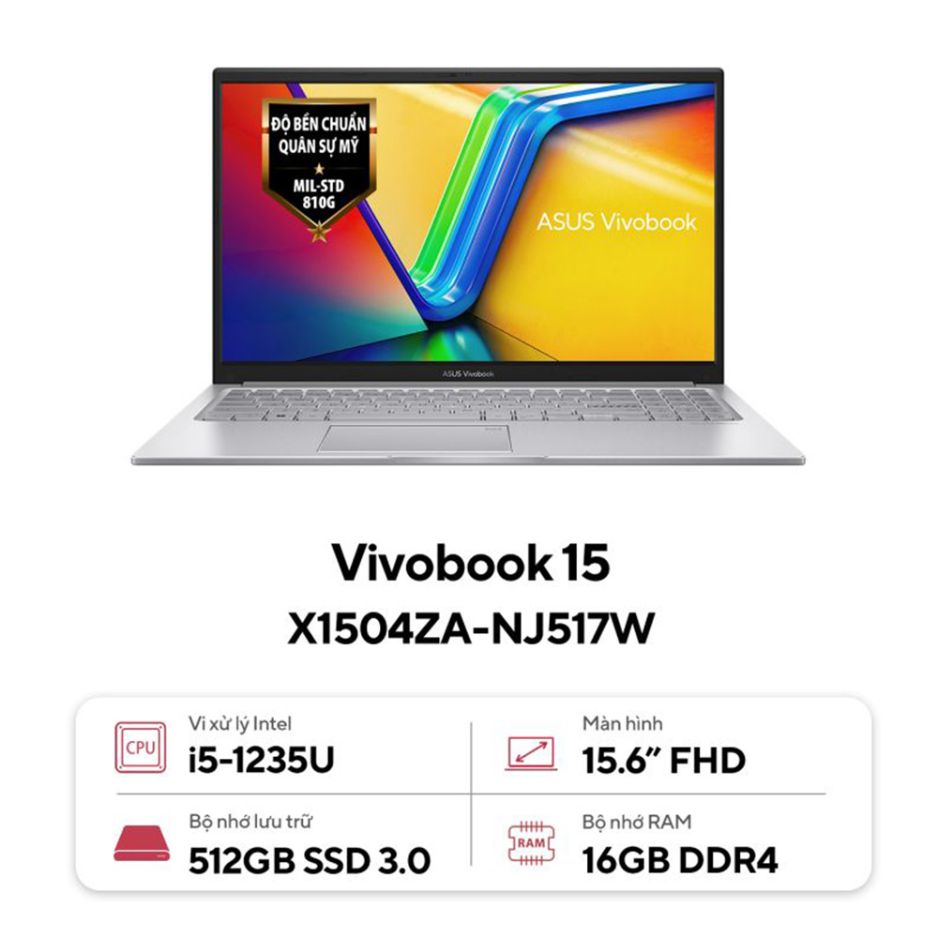 Laptop Asus Vivobook 15 X1504ZA-NJ517W ảnh 1