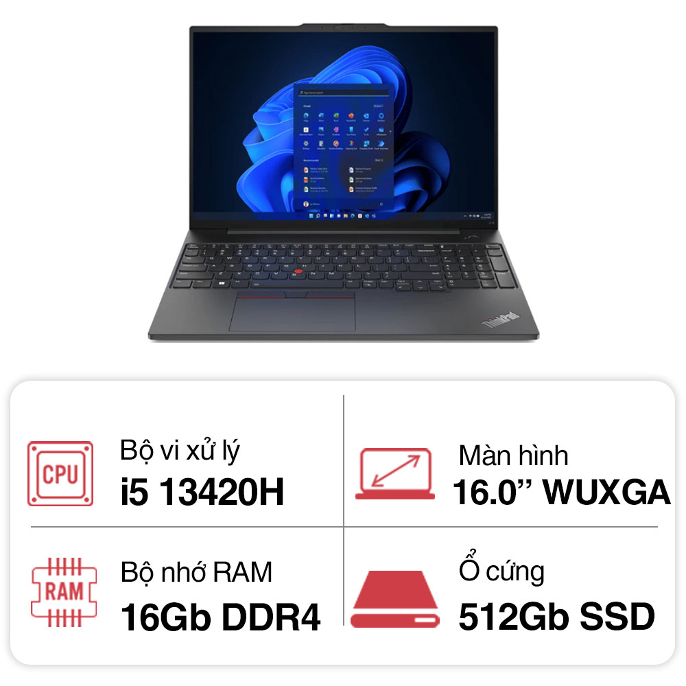 Laptop Lenovo ThinkPad E16 GEN 1 21JN00GKVA ảnh 1