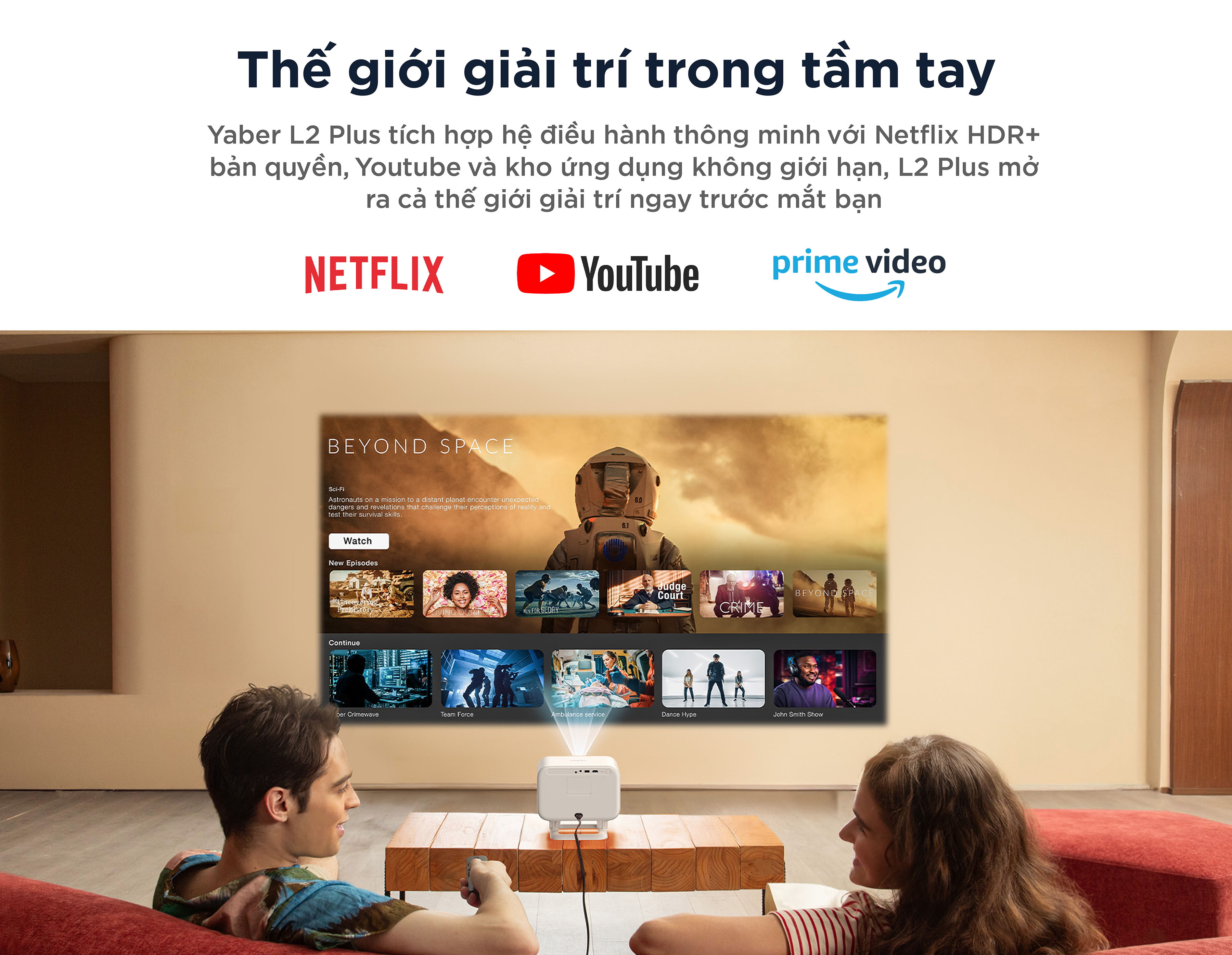 Máy chiếu mini thông minh Yaber L2 Plus ảnh 3