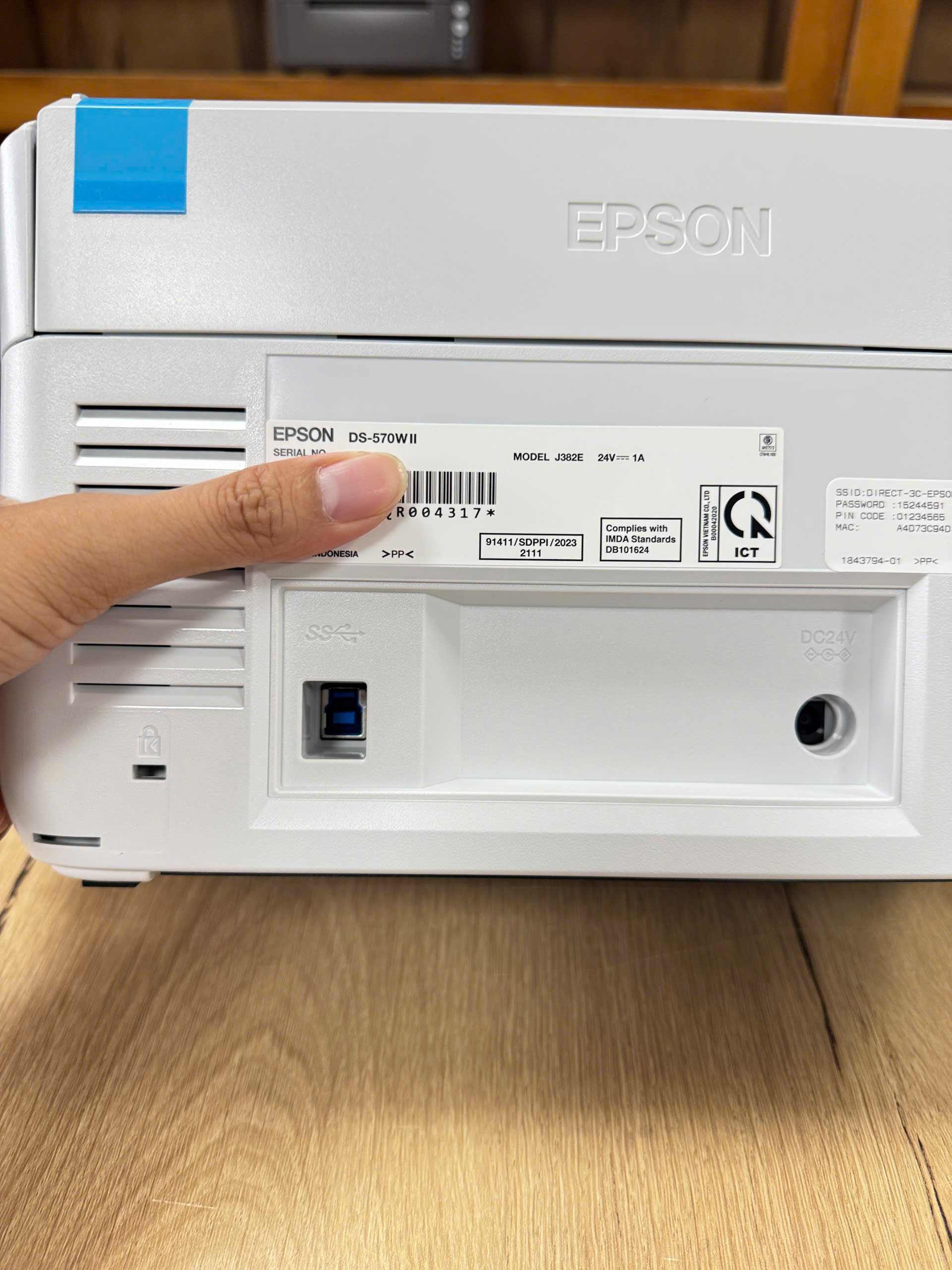 Máy Scan Epson DS-570WII ảnh 3