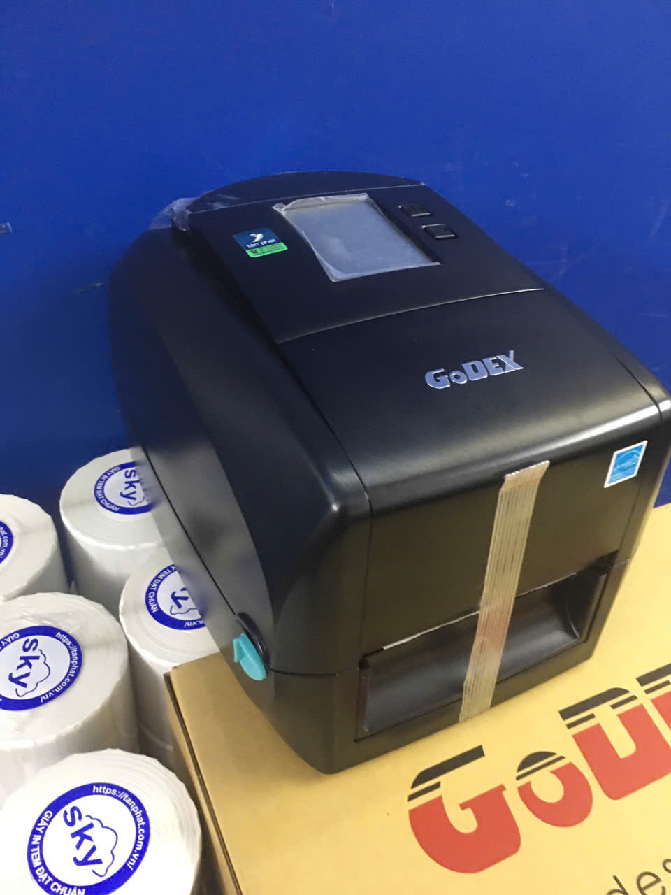 M&aacute;y in m&atilde; vạch Godex RT863i+, 600DPI(USB + LAN + RS232)-3