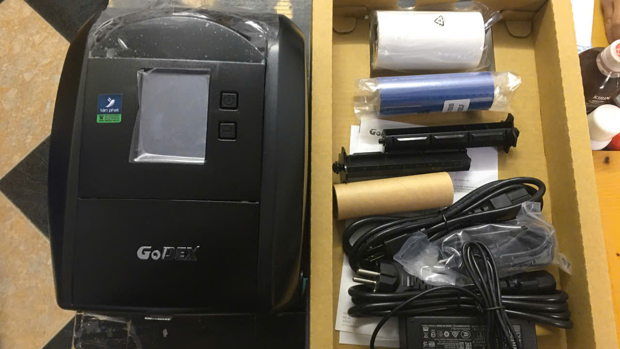 M&aacute;y in m&atilde; vạch Godex RT863i+, 600DPI(USB + LAN + RS232)