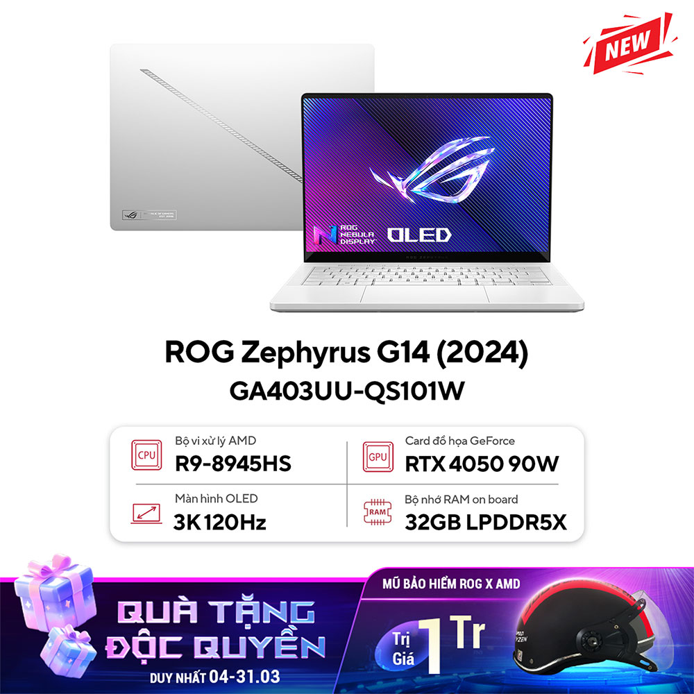 Laptop Asus Gaming ROG Zephyrus G14 GA403UU-QS101W ảnh 1