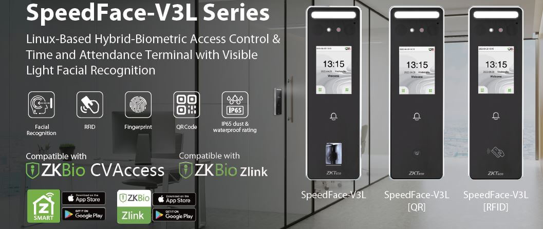 C&aacute;c model ZK Teco SpeedFace-V3L