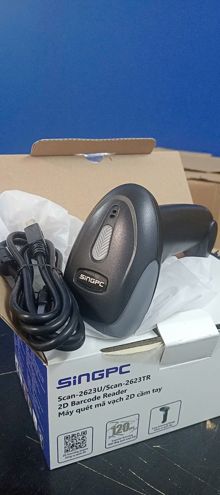 M&aacute;y qu&eacute;t m&atilde; vạch 2D SingPC Scan-2623TR