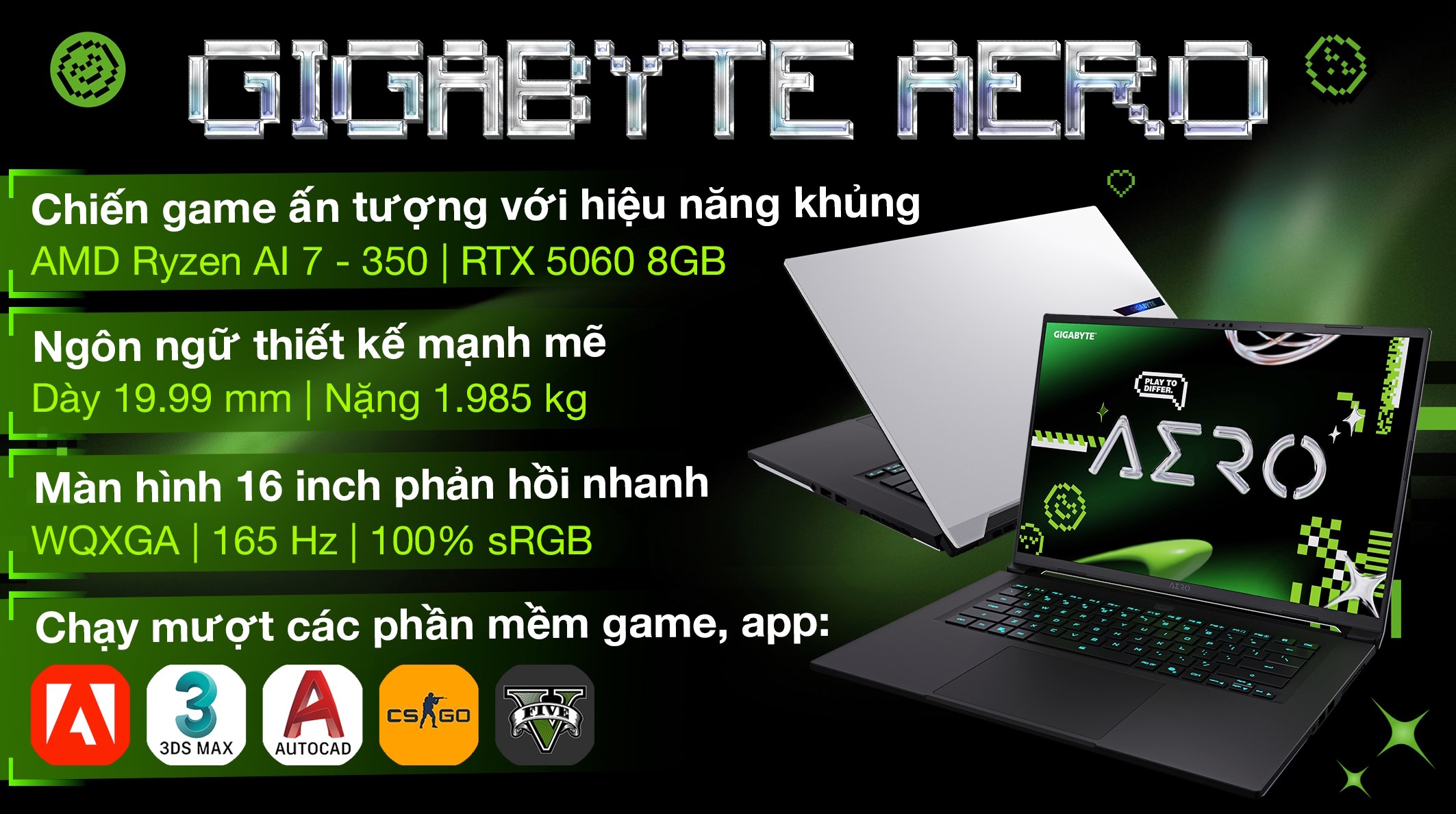 Laptop Gaming GIGABYTE X16-1VH93VNC94AH