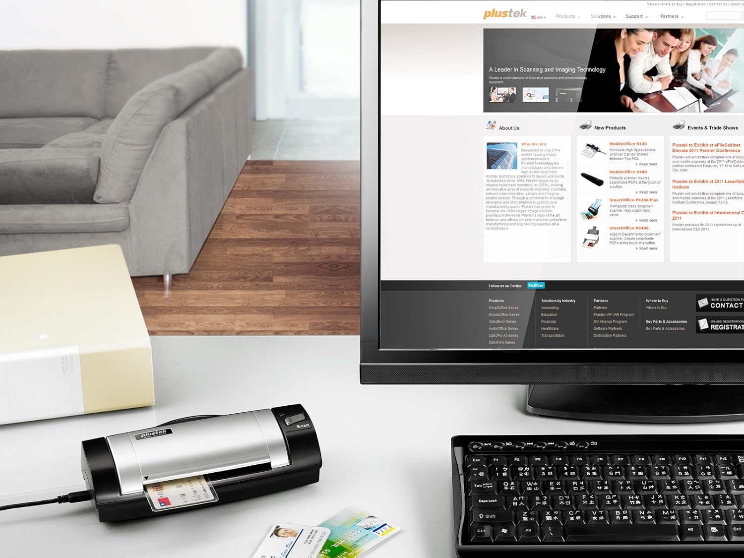 Máy Scan Plustek MobileOffice D600 Plus (A4/ Đảo mặt/ USB) ảnh 3