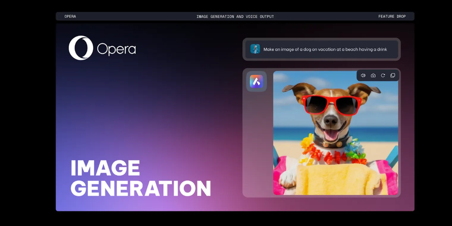 Opera giới thiệu tính năng tạo hình ảnh và giọng nói AI - hình 2